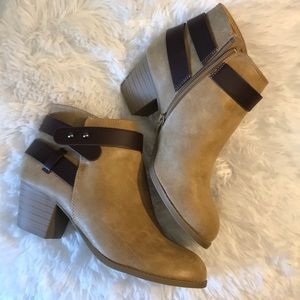 Light brown ankle boots